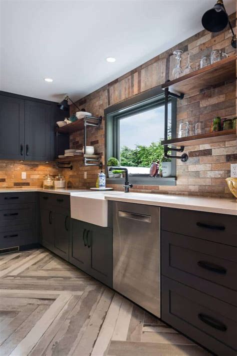 black style kitchen cabinets